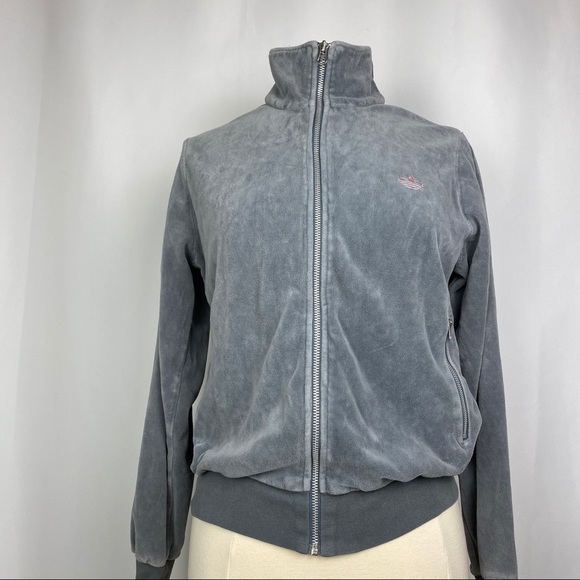 adidas Jackets & Blazers - Adidas Gray Full Zip Jacket, Size Large